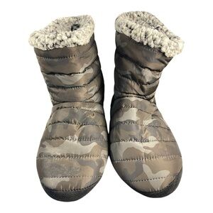 MUK LUKS Camouflage Bootie Slippers - Size Large (9-10)
